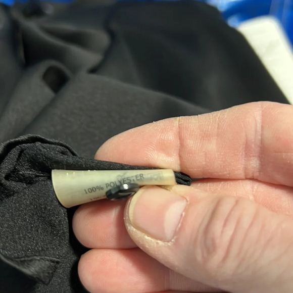 David Lerner Black Button Down Back Long Sleeve Blouse S - Picture 3 of 9